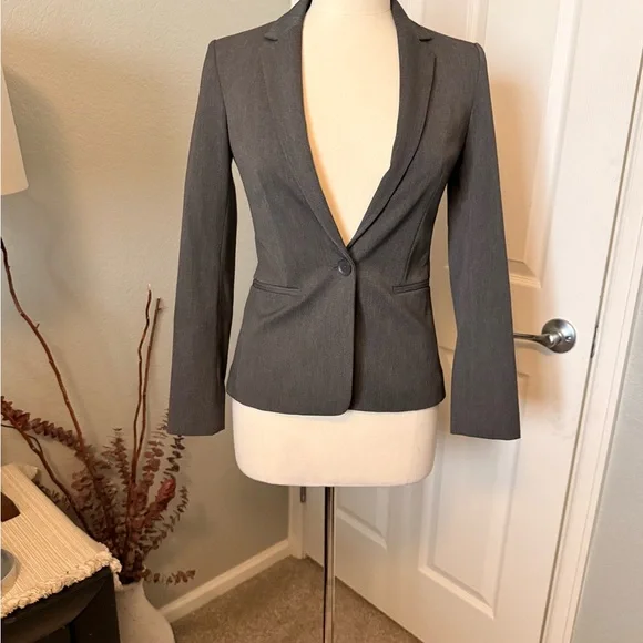 Express Charcoal Gray Blazer for Women - Picture 1 of 2